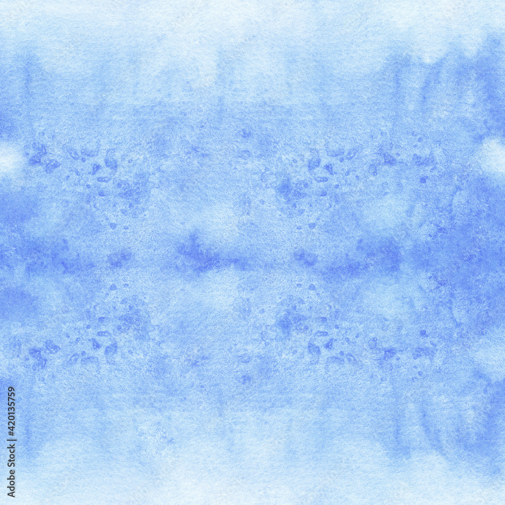 Abstract watercolor pattern. Watercolor blue background