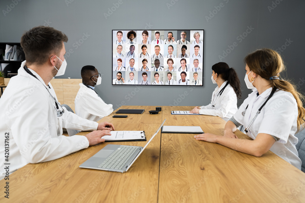 Doctor Team Meeting Video Conference Webinar Doctor Team Meeting Video Conference Webinar