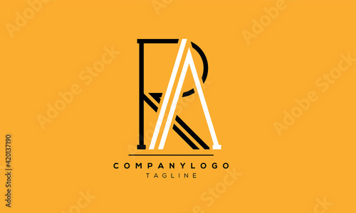 Abstract Letter Initial RA icon Vector Logo Design Template