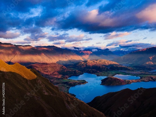 New Zeland Mountains sunrise 