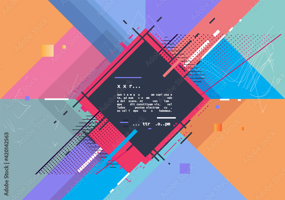 Vector, abstract geometric background