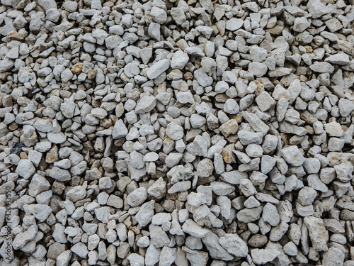 limestone stone of different fraction and shape