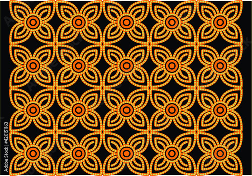 Batik Indonesian: is a technique of wax-resist dyeing applied to whole cloth, or cloth made using this technique originated from Indonesia.