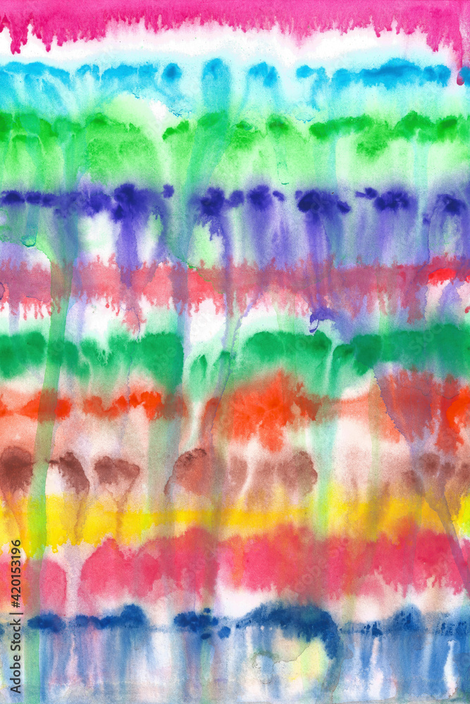 Beautiful colorful abstract watercolor painting