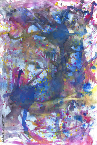 Beautiful abstract watercolor painting