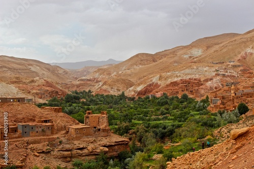 Valley in Atlas Mountains  Morocco  Northern Africa 