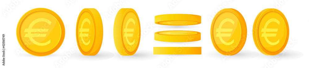 Gold coins icon, flat graphic design template, economy signs, app symbols, vector illustration Gold coins icon, flat graphic design template, economy signs, app symbols, vector illustration