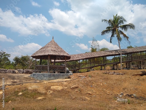 bamboo hut  Madavoor rock cut temple Park  Thiruvananthapuram Kerala