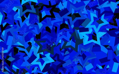 Dark BLUE vector layout with lines, triangles.