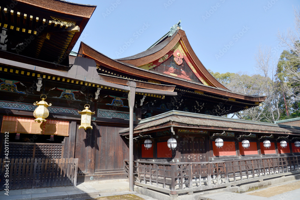 Fototapeta premium 北野天満宮 本殿 京都市