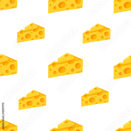 Delicious cheese seamless pattern vector illustration, seamless pattern for textile or wrapping