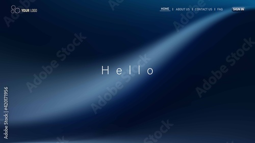 Minimalist landing page background. Website UI design background. Eps 10 vector