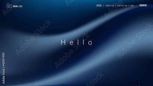 Minimalist landing page background. Website UI design background. Eps 10 vector