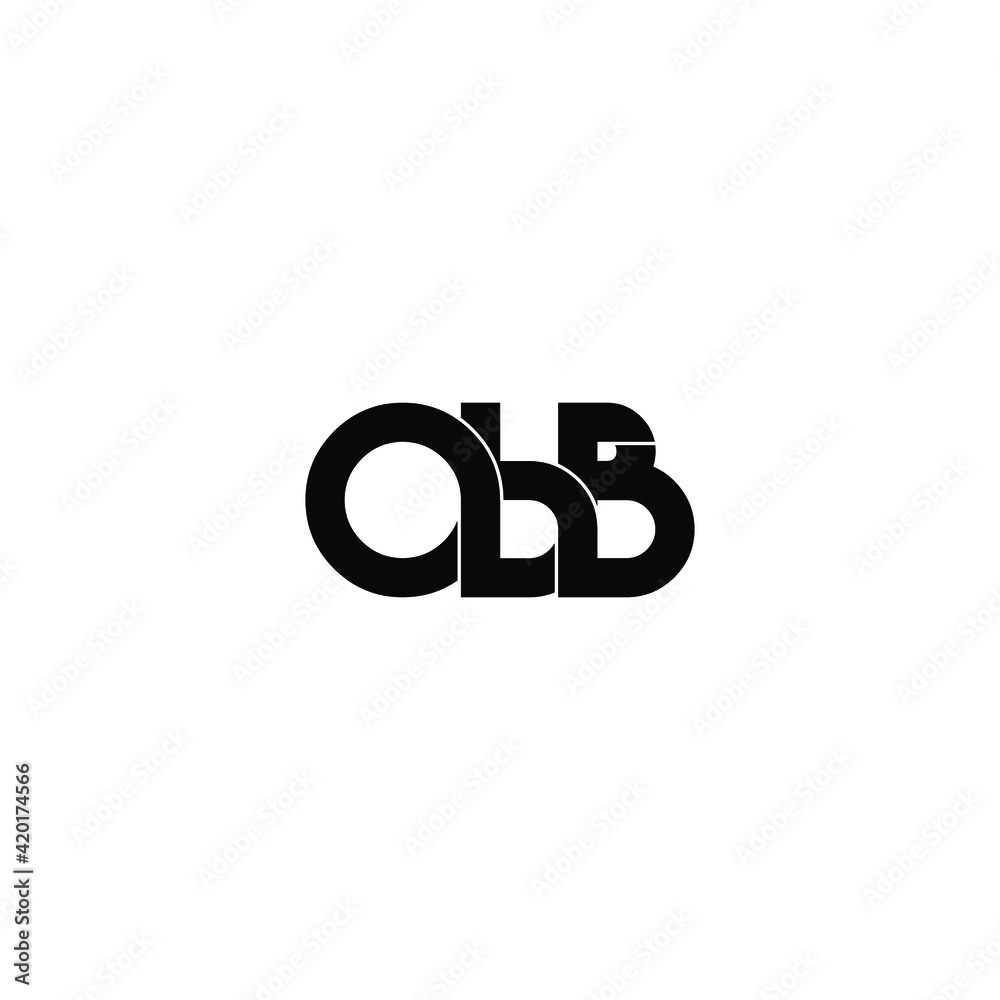obb letter original monogram logo design obb letter original monogram logo design