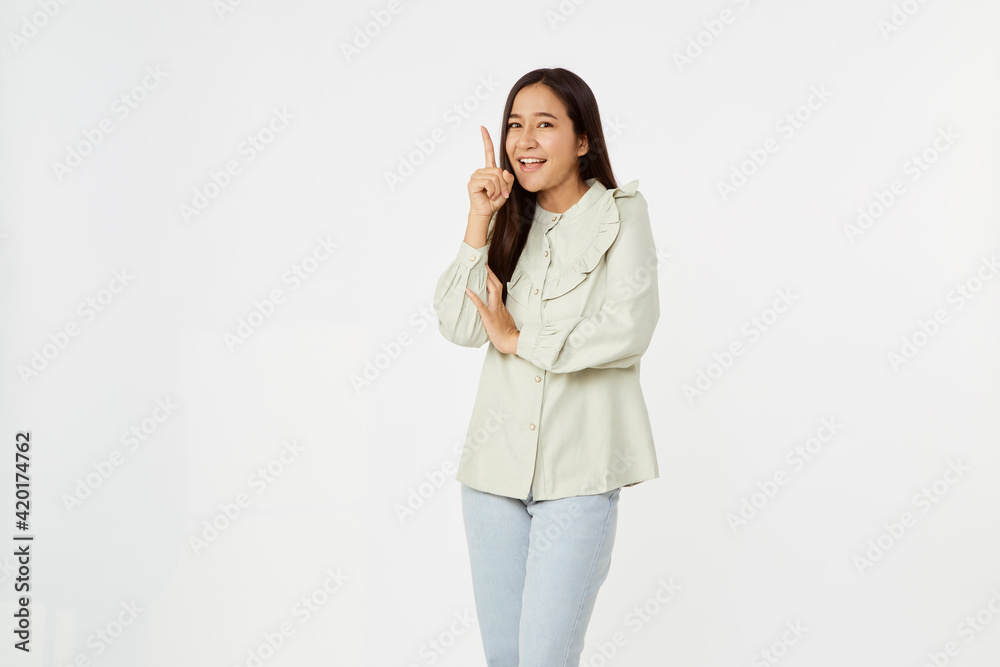 Fashion model wearing jeans shirt with emotions Fashion model wearing jeans shirt with emotions