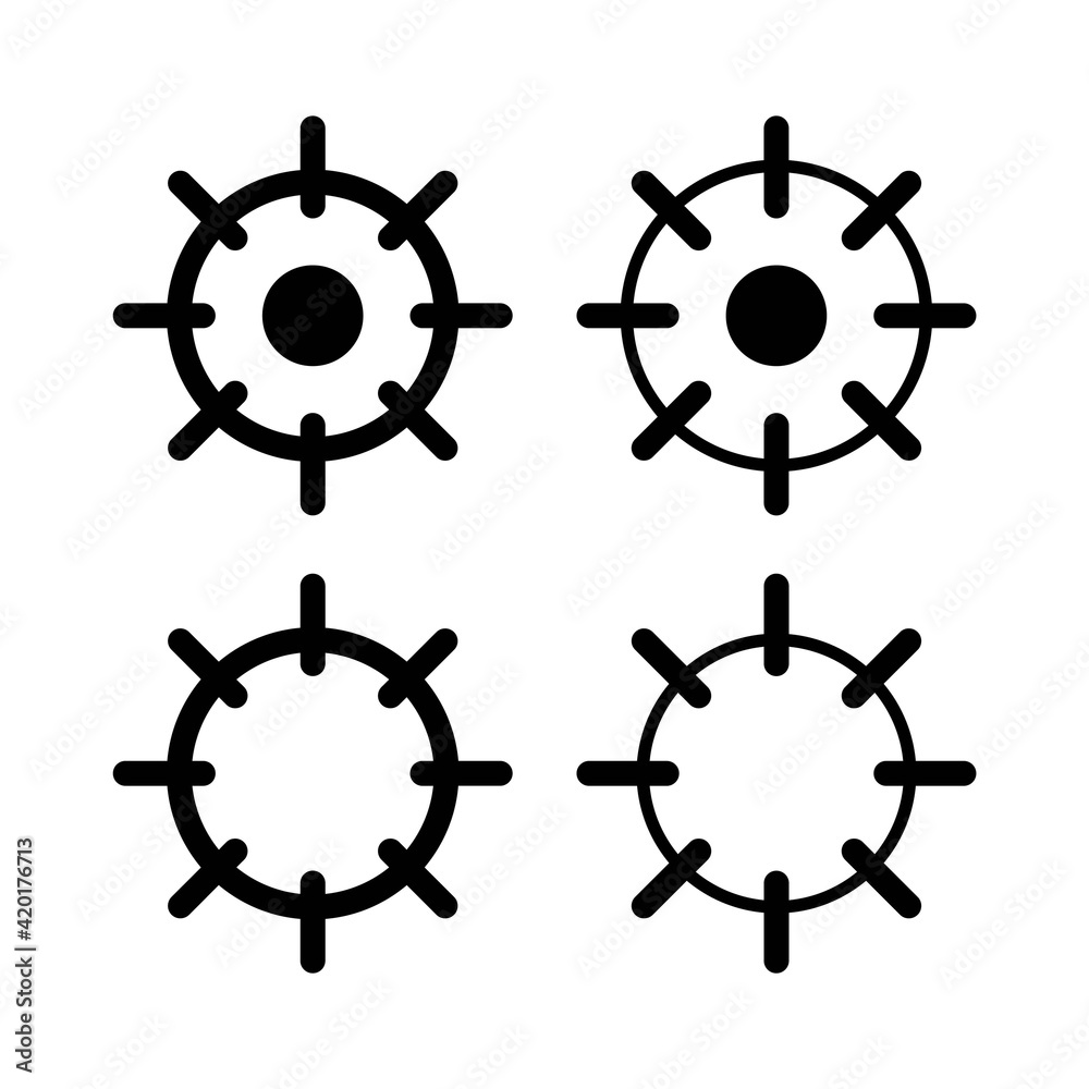Obraz premium Gear icon set