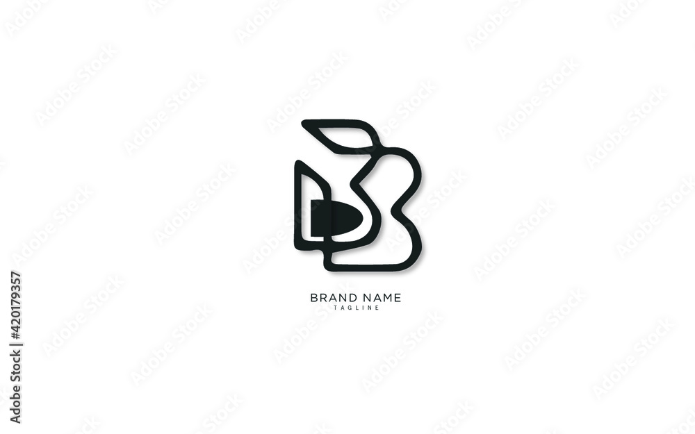 Alphabet letter Initial B, BB logo premium business typeface, minimal, innovative concept, creative, symbol, company, sign, Monogram, vector, startup, template graphic design. Alphabet letter Initial B, BB logo premium business typeface, minimal, innovative concept, creative, symbol, company, sign, Monogram, vector, startup, template graphic design.