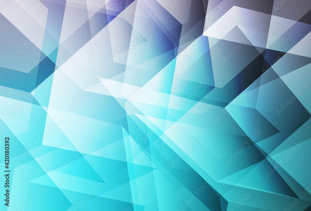 Fototapeta premium Light Pink, Blue vector gradient triangles texture.