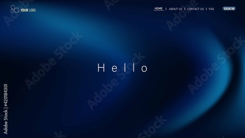 Minimalist landing page background. Website UI design background. Eps 10 vector