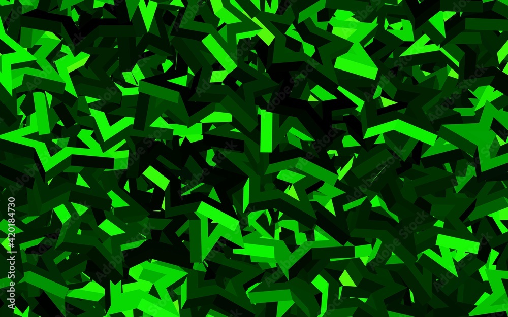 Dark Green vector texture with beautiful stars. Dark Green vector texture with beautiful stars.