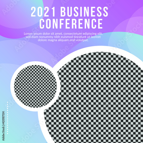 Business Conference Social Media Banner Template - Premium Vector