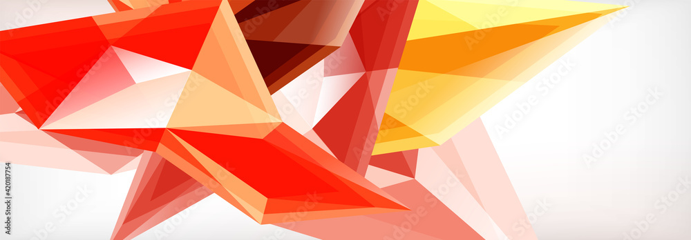 Vector 3d triangles and pyramids abstract background for business or technology presentations, internet posters or web brochure covers Vector 3d triangles and pyramids abstract background for business or technology presentations, internet posters or web brochure covers