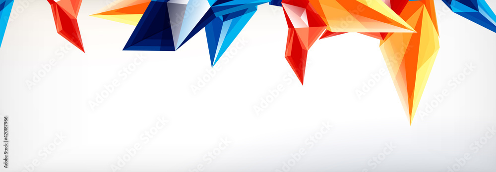 Vector 3d triangles and pyramids abstract background for business or technology presentations, internet posters or web brochure covers Vector 3d triangles and pyramids abstract background for business or technology presentations, internet posters or web brochure covers