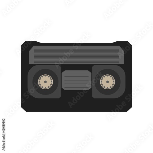 an old videotape for a videotape recorder. vector