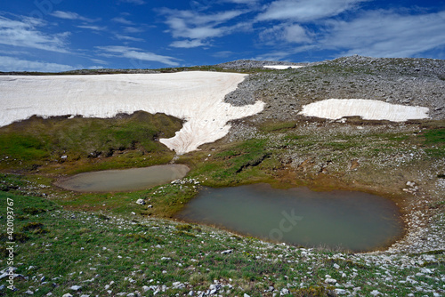 Glacial Pond in the Pindos Mountains (Mt. Lakmos, Peristeri) Greece // Gletscherteich im Pindos-Gebirge (Mt. Lakmos, Peristeri) Griechenland photo