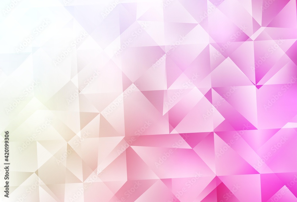 Light Pink, Yellow vector triangle mosaic background. Light Pink, Yellow vector triangle mosaic background.