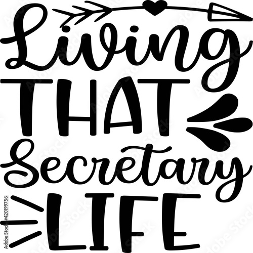 Living that secretary life Vector
