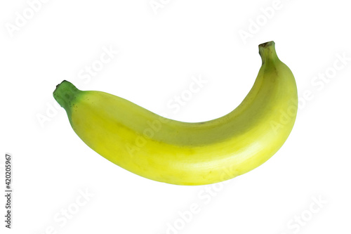 Banana isolated on white background with clipping path