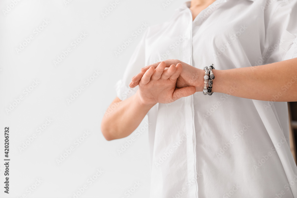 Reiki master working with energy Reiki master working with energy