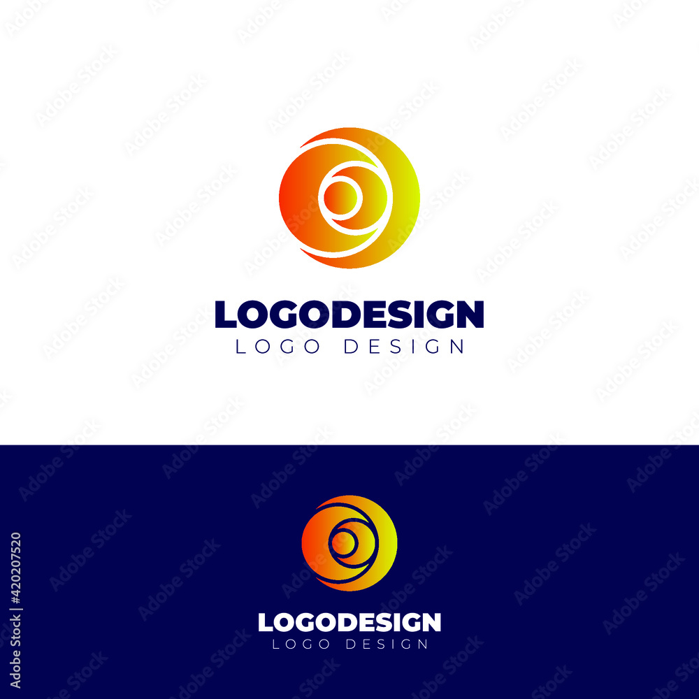 3d creative and minimal technology logo design vector template
