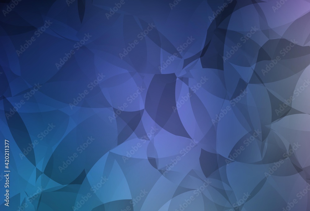 Obraz premium Dark Pink, Blue vector polygonal pattern.