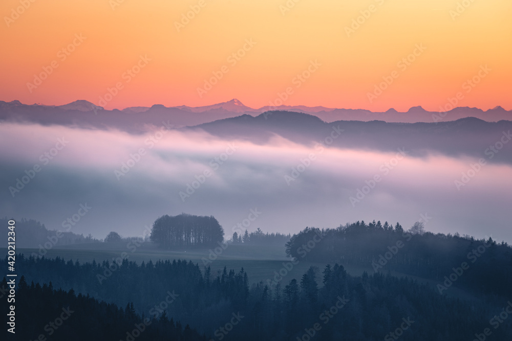 November-Nebel über dem Hotzenwald
