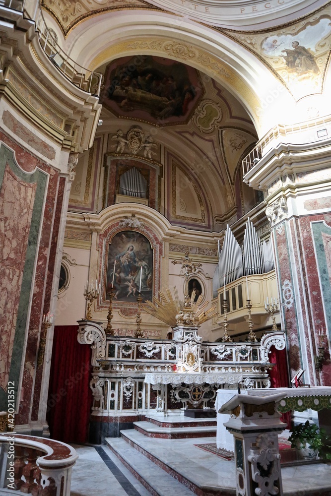 Obraz premium Napoli - Altare della Chiesa Santa Caterina a Chiaia