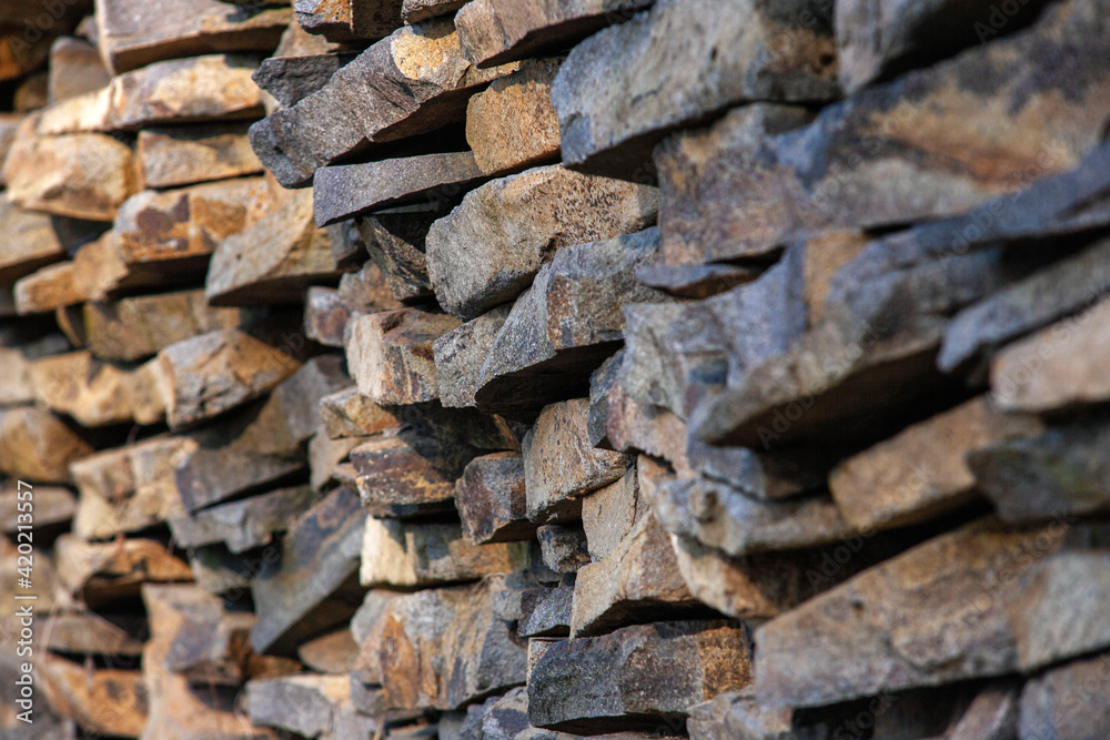 experimental stone brick fence for forest house experimental stone brick fence for forest house