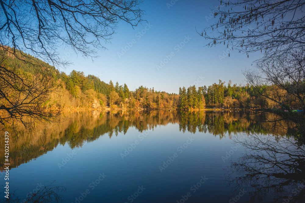 Obraz premium Herbststimmung am Bergsee