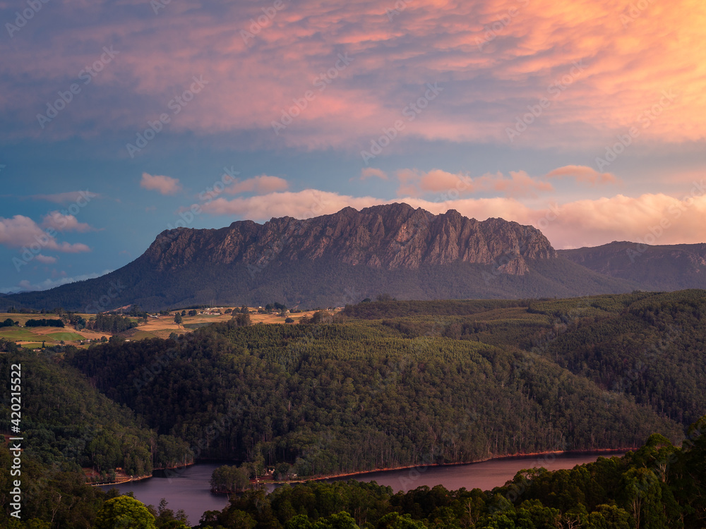 Photo of Mount Roland in the Northern part of Tasmania, Australia.
