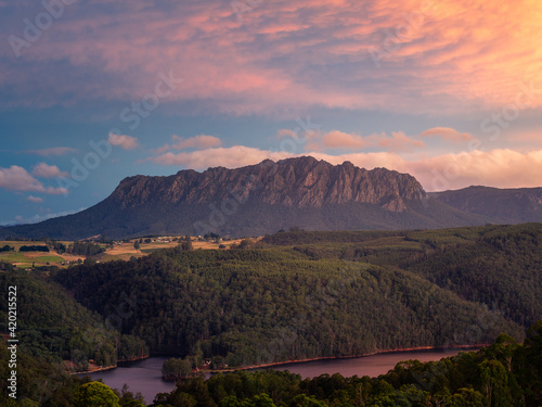 Photo of Mount Roland in the Northern part of Tasmania, Australia. photo