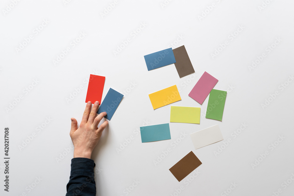 designer team choose color spectrum to paint the interior, creative occupation designer team choose color spectrum to paint the interior, creative occupation