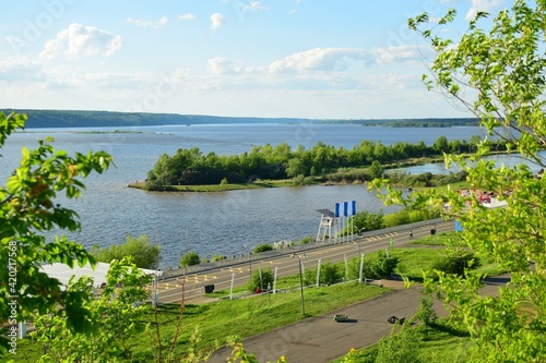 View of the Kama river. Naberezhnye Chelny. Russia. 