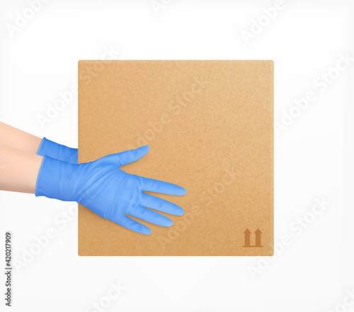 Safe Delivery Realistic Composition