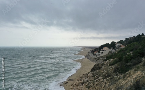 falaise de Leucate, côté méditerranéennes du sud de la France 