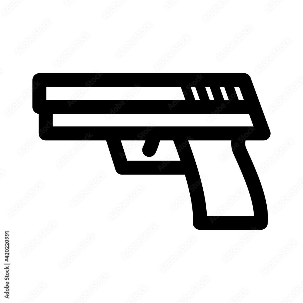 Handgun vector icon 拳銃のアイコン Handgun vector icon 拳銃のアイコン