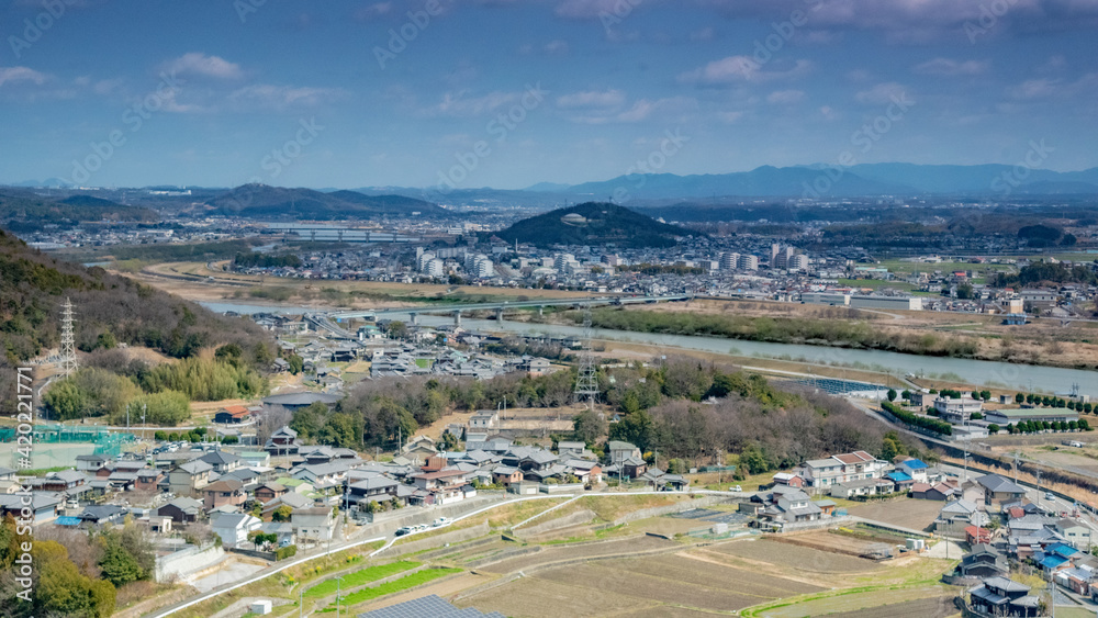 兵庫県・加古川市中、北部の景観