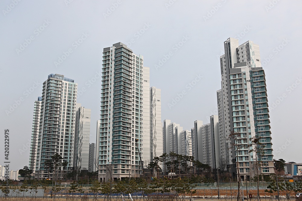 Fototapeta premium 한국의집 아파트입니다