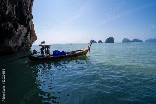 boat on the beach in Thailand 
