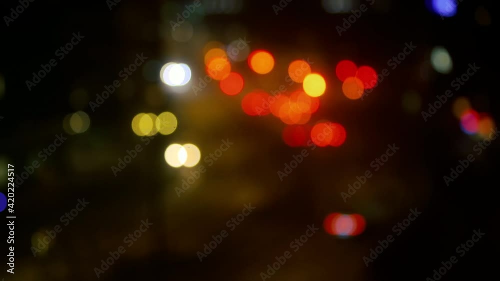 colorful bokeh light from night traffic colorful bokeh light from night traffic